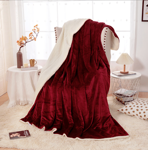 Wholesale Sherpa Flannel Double Layer Blanket Warm Skin-Friendly Quilted Lola Blanket Full Size <strong>Christmas</strong> Throwing <strong>Throws</strong> - Product Image 4