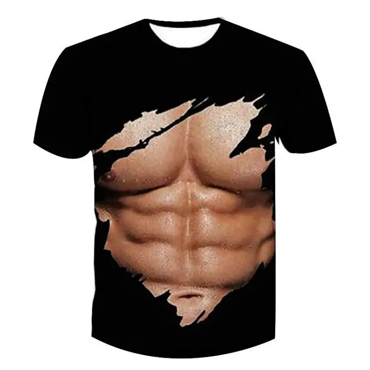 China Importar Personalizadas Para Sublimacion-Gym Dry Deportivas Oversiz 3D Anime Blancas Poleras Hombre Por Mayor De Algodon