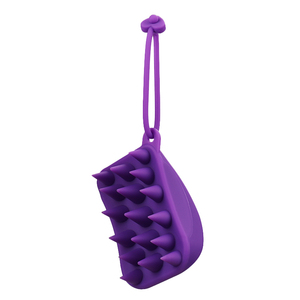 Brosse de massage du cuir chevelu en silicone souple avec cordon pour le soin des cheveux - Product Image 3