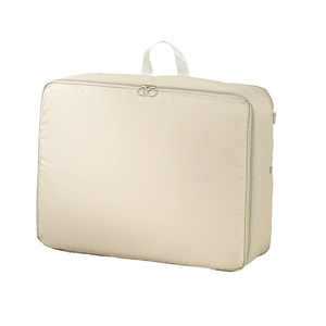 Travel <b>Storage</b> Bag Rectangle Beige Foldable Waterproof <b>Clothes</b> Organizer For Bedroom Use - Product Image 5
