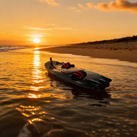 Planche de surf en fibre de carbone avec moteur à essence, 65 km/h, étanche, personnalisable pour les sports nautiques unisexes
