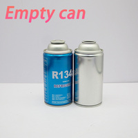 Bombe aérosol vide rechargeable personnalisée de 200 ml pour réfrigérant automobile, compatible gaz R134a R600a