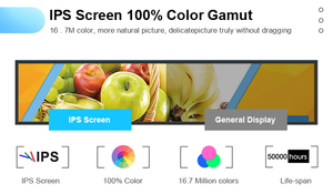 Écran d'affichage lcd publicitaire mural d'intérieur de 21 pouces, 1 pièce, barre extensible pour android, machine pour étagère - Product Image 4