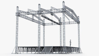 SGAIER F34 Estructura de armazón de aluminio personalizable y luces de escenario para exhibiciones