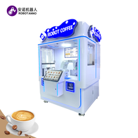Machine à Boissons Robotic Barista 6 Axes pour Café Glacé, Thé et Espresso 2026 – Kiosque Sans Personnel 24h/24