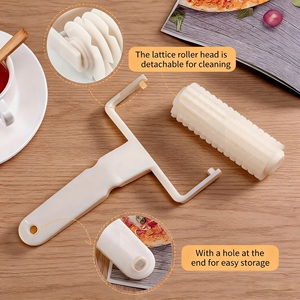 Wholesale Plastic Pizza Cutter Mesh Knife with Wire Drawing Spike Wave Pattern Dishwasher & Freezer Safe <b>Large</b> Small Sizes - Product Image 4