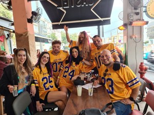 Jersey sepak bola Retro Amerika kualitas tinggi untuk pria grosir murah semua tim Rugby seragam bordir pendek pengiriman untuk 32 - Product Image 3