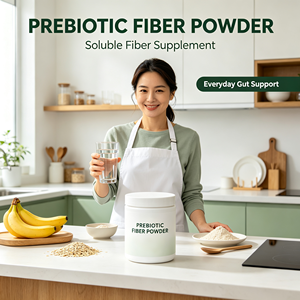 Poudre de fibres prébiotiques mélangées Inuline FOS Complément alimentaire pour le soutien intestinal quotidien - Product Image 2