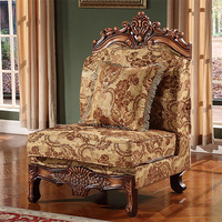 Ensemble de canapés en forme de L de style français, luxe, bois sculpté européen, canapé modulaire royal, accent antique, meubles de salon