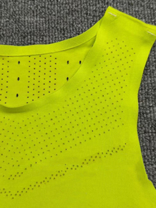 Custom Logo Printing Fitness Tank Short Sleeve Plain Marathon Mesh Crop Top Womens Sports <b>Singlet</b> Sleeveless Tank Sexy Crop Top - Product Image 2