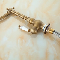 Robinet de lavabo de luxe en laiton massif, design contemporain, monocommande chaud/froid, haut de gamme, vente en gros