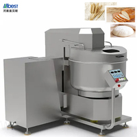 Mélangeur à pâte horizontal industriel haute capacité, pétrin spirale robuste à moteur automatique pour boulangeries, pizzerias et pâtisseries