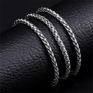 In acciaio inossidabile XL placcato sottovuoto drago osso e cesto di fiori collana gioielli di moda per uomo e donna - Product Image 4