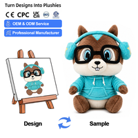 Peluche de Ardilla con Diseño Personalizado, Muñeco de Peluche, Fabricantes de Peluches Personalizados, Peluche de Anime