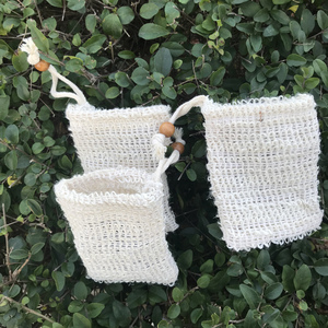 ถุงใยป่านธรรมชาติสำหรับใส่สบู่ ถุงตาข่ายทำมือ ขนาด 9x14 ซม. พร้อมสายสะพาย ปรับแต่งได้ เป็นของขวัญ - Product Image 5