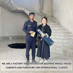 Professional Modular Kitchen <b>Cupboard</b> Island Unit Set Modern Solid Wood Cabinets for Villa Apartments Stainless MDF Home Kitchen - Product Image 6