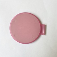 Petits cadeaux pour les invités publicité personnalisée promotion pliable rond simple face mini miroir portable en plastique portable