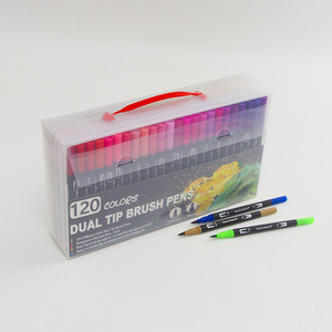 Pennarelli Acquerellabili a Doppia Punta, Pennelli Morbidi per Disegno, Penne Colorate Lavabili per Bambini, Set da 168 Pezzi - Product Image 2