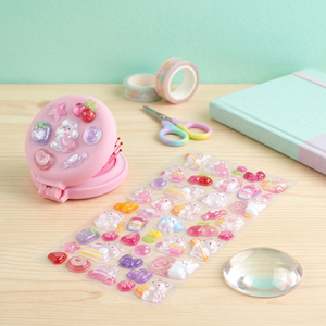 Autocollants en capsules Bonbon Drop, lot de 16 pièces, mignons, coréens, 3D, effet gelée, imperméables, imprimés UV, pour décoration de journal, agenda, ordinateur portable, téléphone - Product Image 3