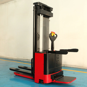 GP Manufacturer Full Electric <strong>Pallet</strong> <strong>Stacker</strong> 2T Capacity 1.6m 2m 3m <strong>4m</strong> 5m Lift Height DC Power with Pedal and Handrails - Product Image 2