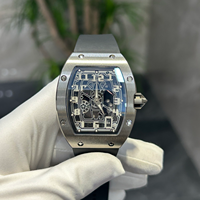 Montre de plongée ultra-fine à cadran creux en forme de barillet, de qualité supérieure, montre-bracelet pour homme avec bracelet confortable en caoutchouc et nylon