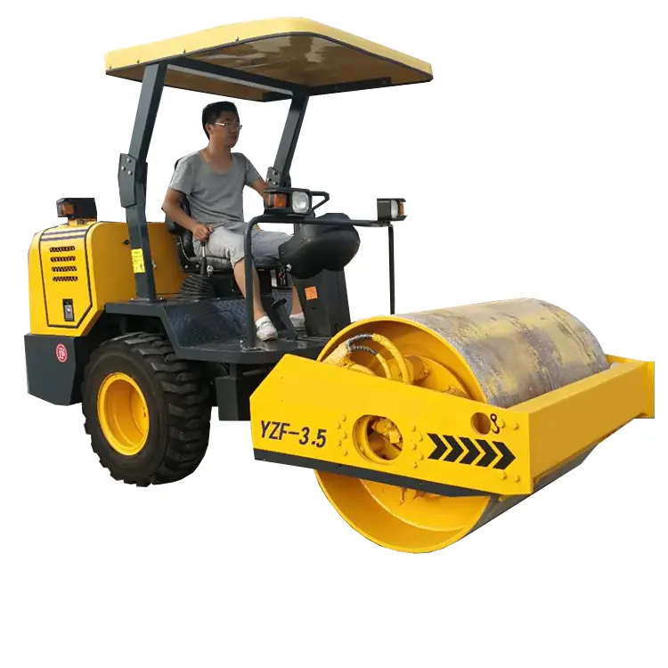 Máquina compactora industrial 1 ton 2 ton 3 ton 5 ton, máquina vibratória hidráulica usado preço de rolo de estrada para venda