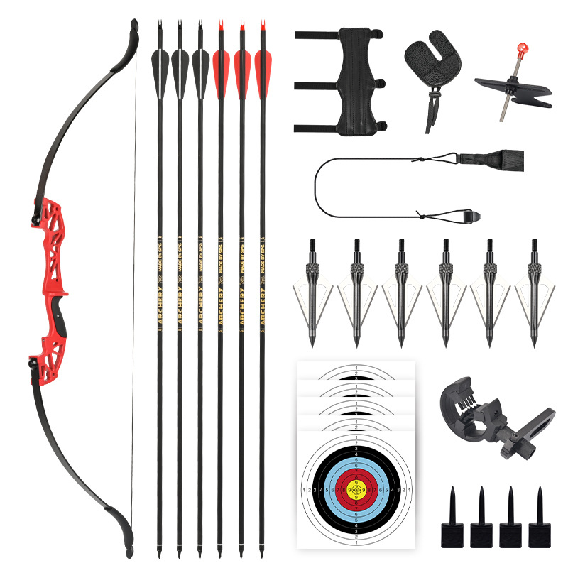 Red recurve bow suit