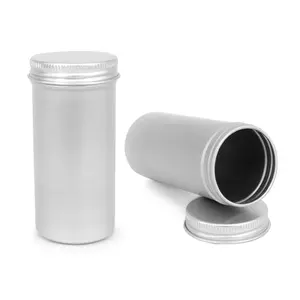 彩色印刷散装铝香料罐无缝金属锡罐定制徽标锡盒包装