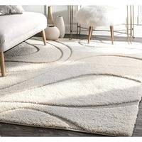MAMTI Wholesale Modern Luxury Anti-Slip Handwoven Wool Rug Customized Size Washable Carpet for Home Use