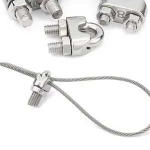 Thép không gỉ gian lận phần cứng U Bolt dây dây kẹp M8-M40 kết nối số liệu - Product Image 2
