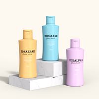 Botol Sampo PE Mewah 150ml-500ml Ramah Lingkungan dengan Pompa Lotion Emas Kemasan Kosmetik Sabun Mandi Berkelanjutan
