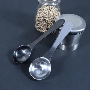 Custom LFGB Certified Kitchen 430 Matcha Measure Spoon Tea Spoon Scoop Stainless Steel Measuring Spoons Made In China