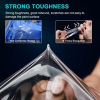 Film de protection de peinture transparent en TPU PPF pour carrosserie automobile, auto-réparant instantané, super hydrophobe, haute densité, personnalisable