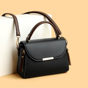 Nuova Borsa a Tracolla 2025, Borsa Monospalla da Donna, Elegante Borsa con Blocchi di Colore, Design di Nicchia, Piccola e Quadrata - Product Image 3