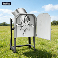 Hacheuse à fourrage électrique de petite taille 220V 1.2KW avec moteur haute efficacité et 8 lames pour la fabrication d'ensilage d'herbe et d'aliments pour animaux