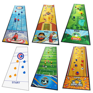 Jeu <span class=keywords><strong>de</strong></span> curling <span class=keywords><strong>de</strong></span> table portable, <span class=keywords><strong>tapis</strong></span> <span class=keywords><strong>de</strong></span> curling enroulable, jeu <span class=keywords><strong>de</strong></span> <span class=keywords><strong>glisse</strong></span> <span class=keywords><strong>de</strong></span> pierres, jeu d'interaction parent-enfant, fabrication sur mesure - Product Image 1