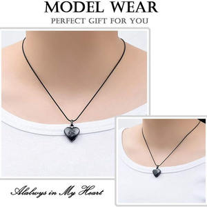 Kalung Guci Abu Berbentuk Hati dengan Jejak Kaki Hewan Peliharaan, Perhiasan Kenangan Kremasi, Liontin Suvenir, Hadiah untuk Pecinta Hewan Peliharaan - Product Image 5