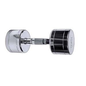 Elektroliz yuvarlak kafa Dumbbells 1-10kg 100kg spor ağırlık kaldırma krom çelik dambıl seti - Product Image 5