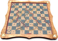 Jeu de société traditionnel en bois Brimtoy Serpents et Échelles personnalisé pour adultes et enfants