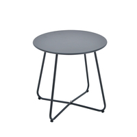 Table basse d'extérieur de style européen Table d'appoint pliante en fer de conception simple pour balcon et cour Style rétro petite taille