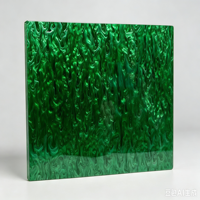 Plaque en acrylique coulé vert pâle perle de 1/8 po pour découpe laser CO2, signalétique, bijoux, porte-clés et projets créatifs