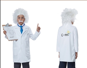 Disfraz de Científico Loco Albert Einstein para Niños, Bata de Laboratorio Imprimible, Disfraz para Fiesta de Ciencia de Halloween, Juego de Roles, Actuación Escolar - Product Image 5