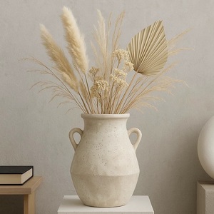 High Quality Wedding Centerpiece Decorative Handicraft <strong>White</strong> Unglazed Terracotta <strong>Vase</strong> Tabletop Ceramic <strong>Flower</strong> <strong>Vases</strong> - Product Image 2