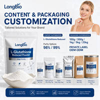 Poudre de L-Glutathion GSH à 99 % de pureté, qualité alimentaire et cosmétique, matière première antioxydante, fournisseur d'usine, CAS 70-18-8, extrait végétal