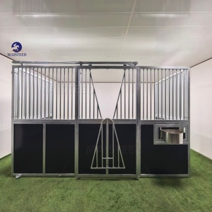 Kits de Barns Préfabriqués Robustes en Acier Galvanisé pour Écuries de Chevaux Renforcées, Abri Extérieur pour Chevaux, Utilisation en Centre Équestre - Product Image 3