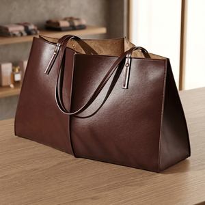 Fashionable Genuine Leather Clutch Waterproof Zipper Closure Lightweight Durable Anti-Theft Cross-Body Strap 3L+ Handbag - Product Image 2