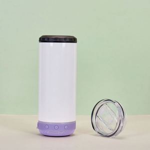 DSY Gobelet Isotherme Électronique 4-en-1 en Acier Inoxydable 16oz avec Haut-parleur Musical Sans Fil à Chargement USB et Design par Sublimation - Product Image 3