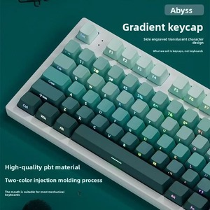 Factory PBT Gradient Side-engraved Keycaps Backlit <strong>RGB</strong> Light Pass Through For <strong>Mechanical</strong> <strong>Keyboard</strong> Multi-<strong>color</strong> Full Sets Keycaps - Product Image 4
