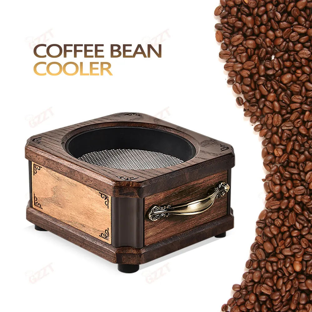 Mesin pendingin biji kopi Retro kecil, mesin pendingin biji kopi Mini 150g 100v-240v untuk rumah tangga