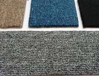 Tapis moderne en polypropylène tissé couleur unie, antidérapant, à boucles, revêtement de sol moelleux, résistant au feu, à poils moyens, épaisseur fine